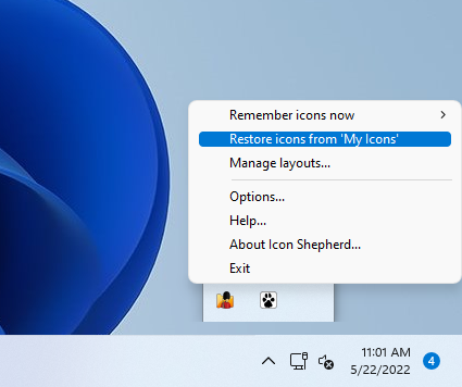 my desktop icons keep rearranging